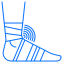 sprained